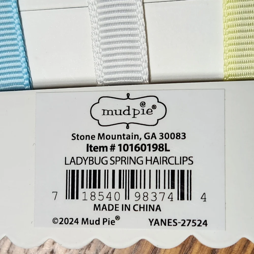 Mud Pie Girls Hair Clips Bundle | Spring Flowers Ladybugs & 4th of July Bow  NWT